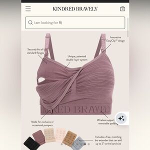 Kindred Bravely Mauve Nursing Bra